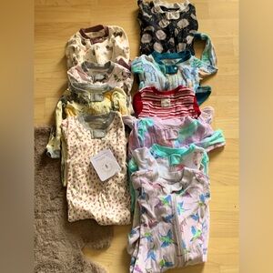 Lot of 10 Burts Bees Pajamas